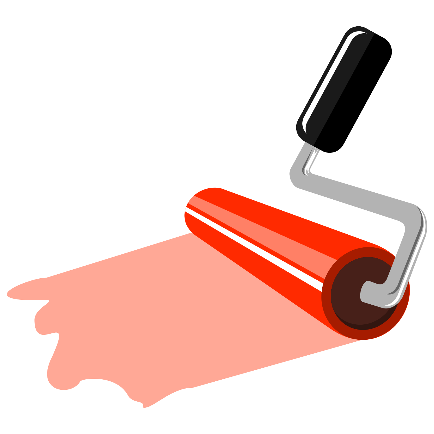 Vector for free use: Painting roller