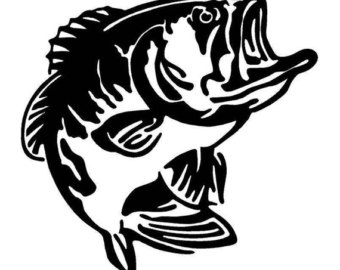 Bass decal | Etsy