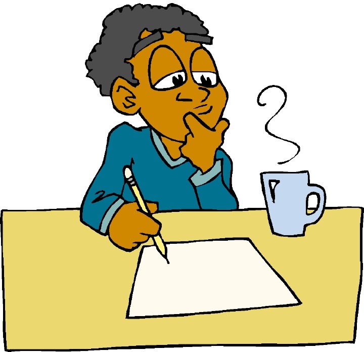 Person thinking clipart cartoon