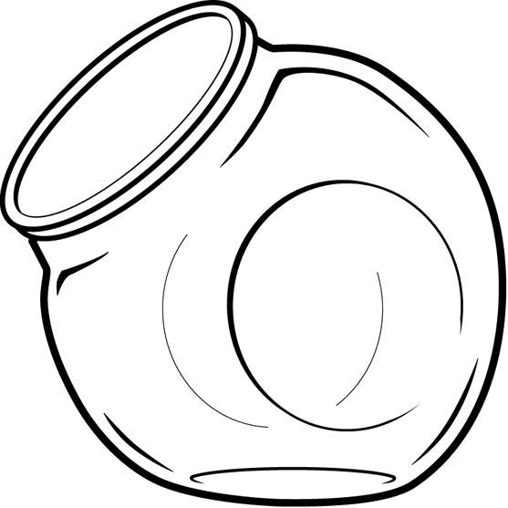 Cookie Jar Clipart Outline - Free Clipart Images