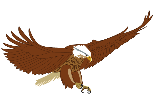Flying Eagle Clipart - Tumundografico