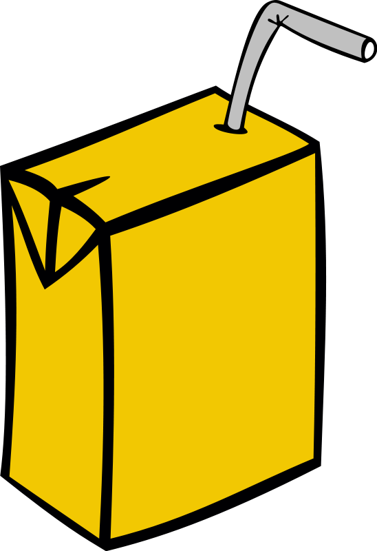 Juice box clipart