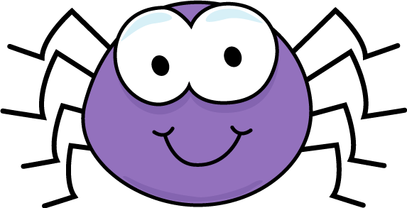 Purple Spider Clipart