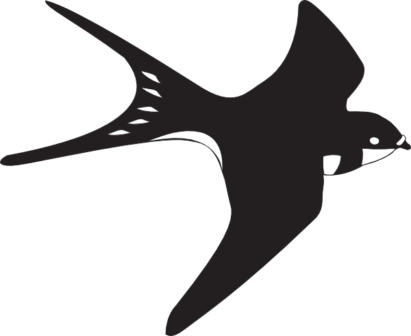 Black and white bird clip art - ClipartFox
