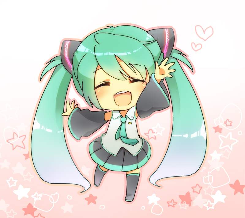 Hatsune Miku est trop kawaii sur cette image >W<