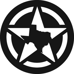 Texas Star, Plasma cut steel, 12" Diameter, 3/16" plate. Made To ...