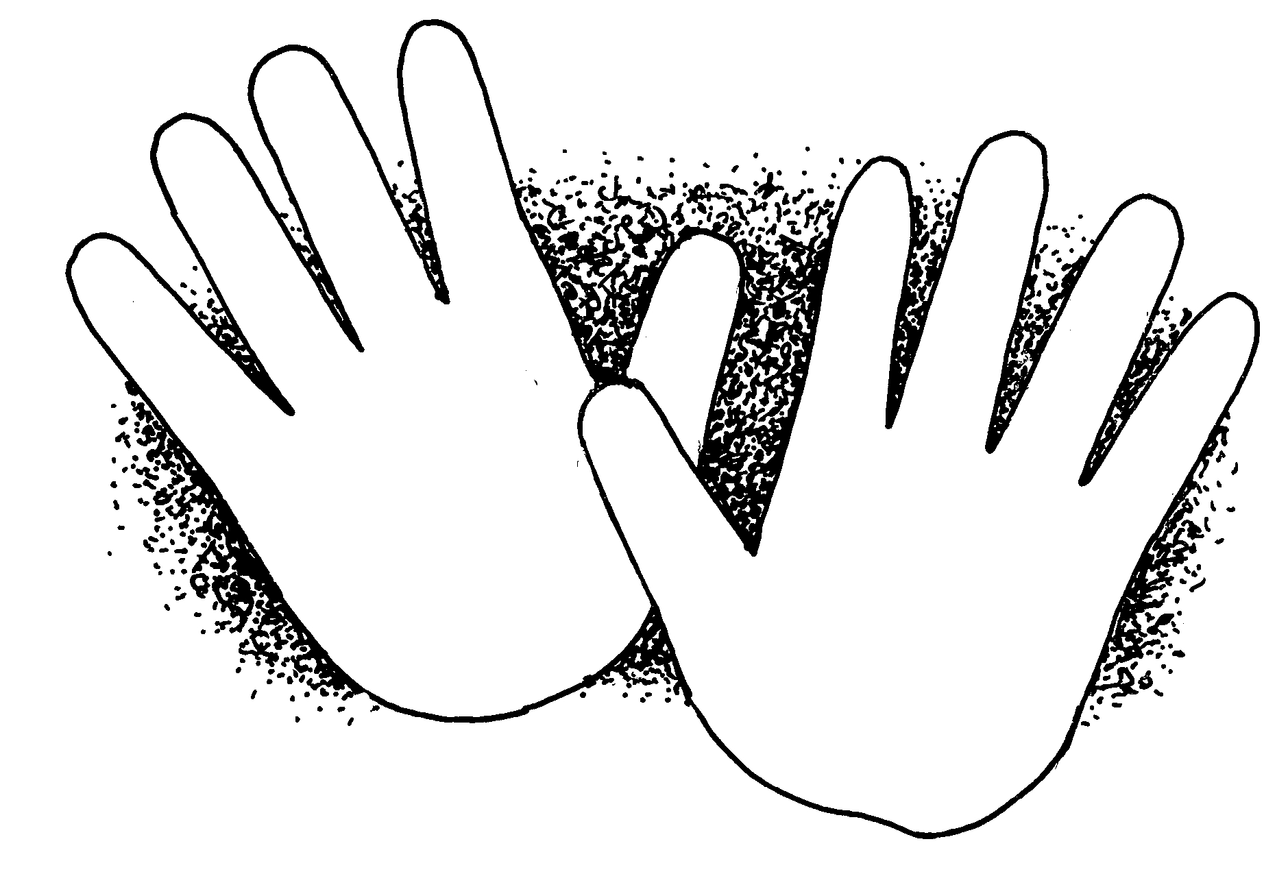 hand clipart Colouring Pages | compassion | Pinterest