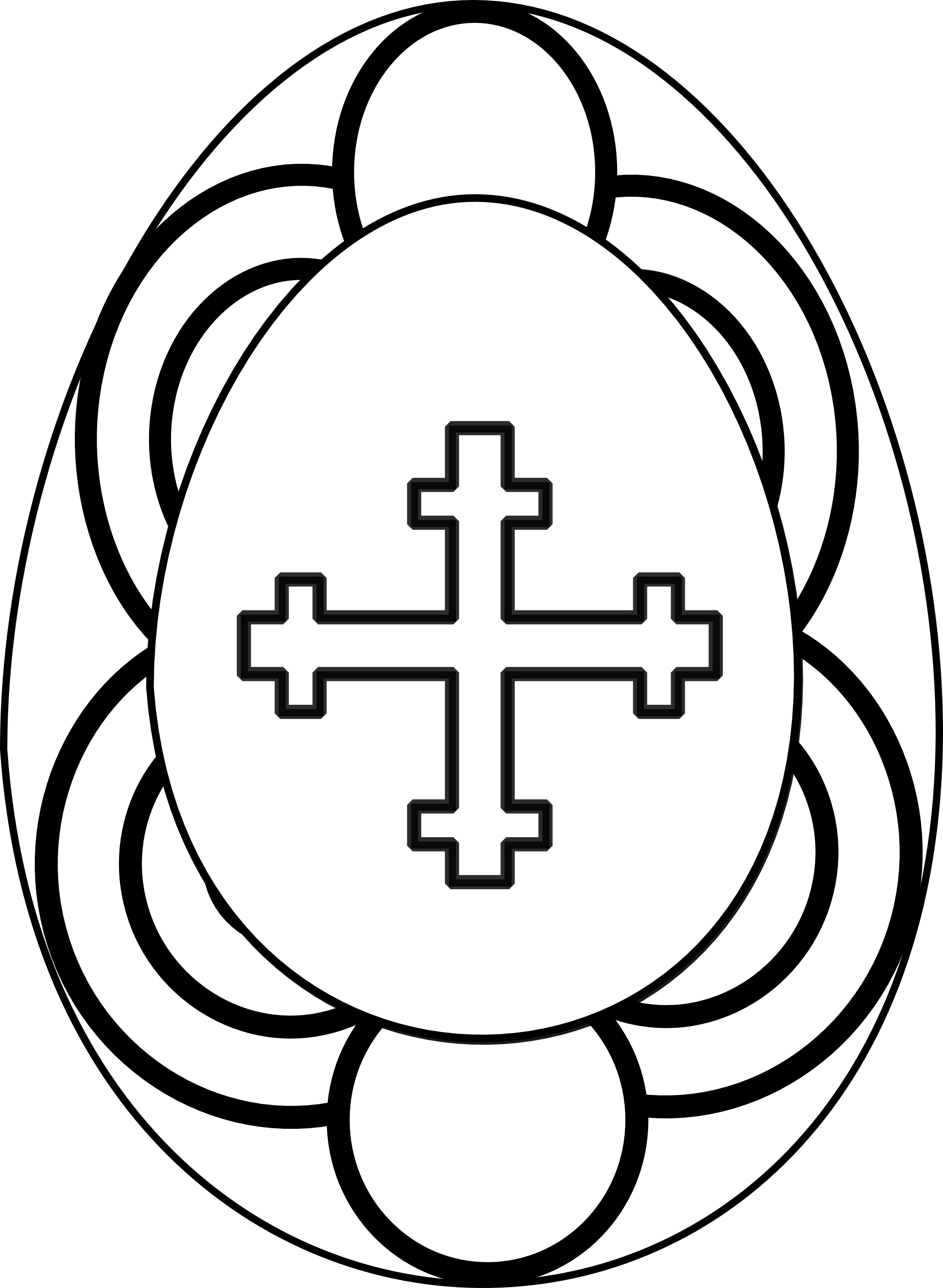 Easter Egg Clipart Black And White - Free Clipart ...