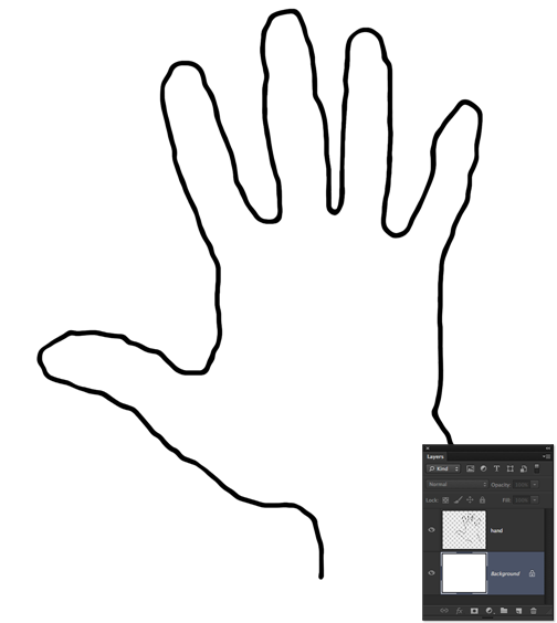 Left And Right Hand Outline Clip Art - Free ...