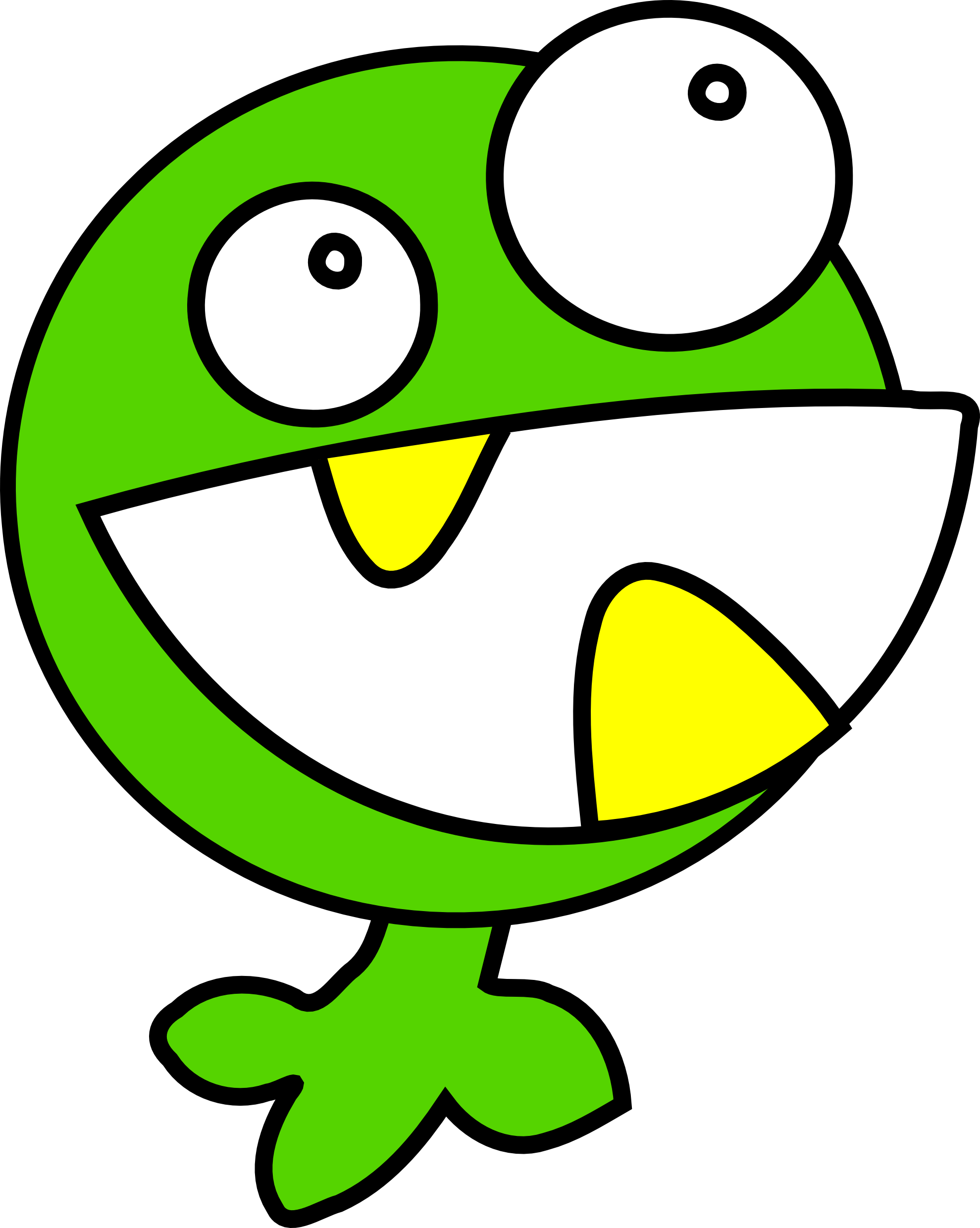 Clip Art: Green Monster Redonkulous clipartist ...
