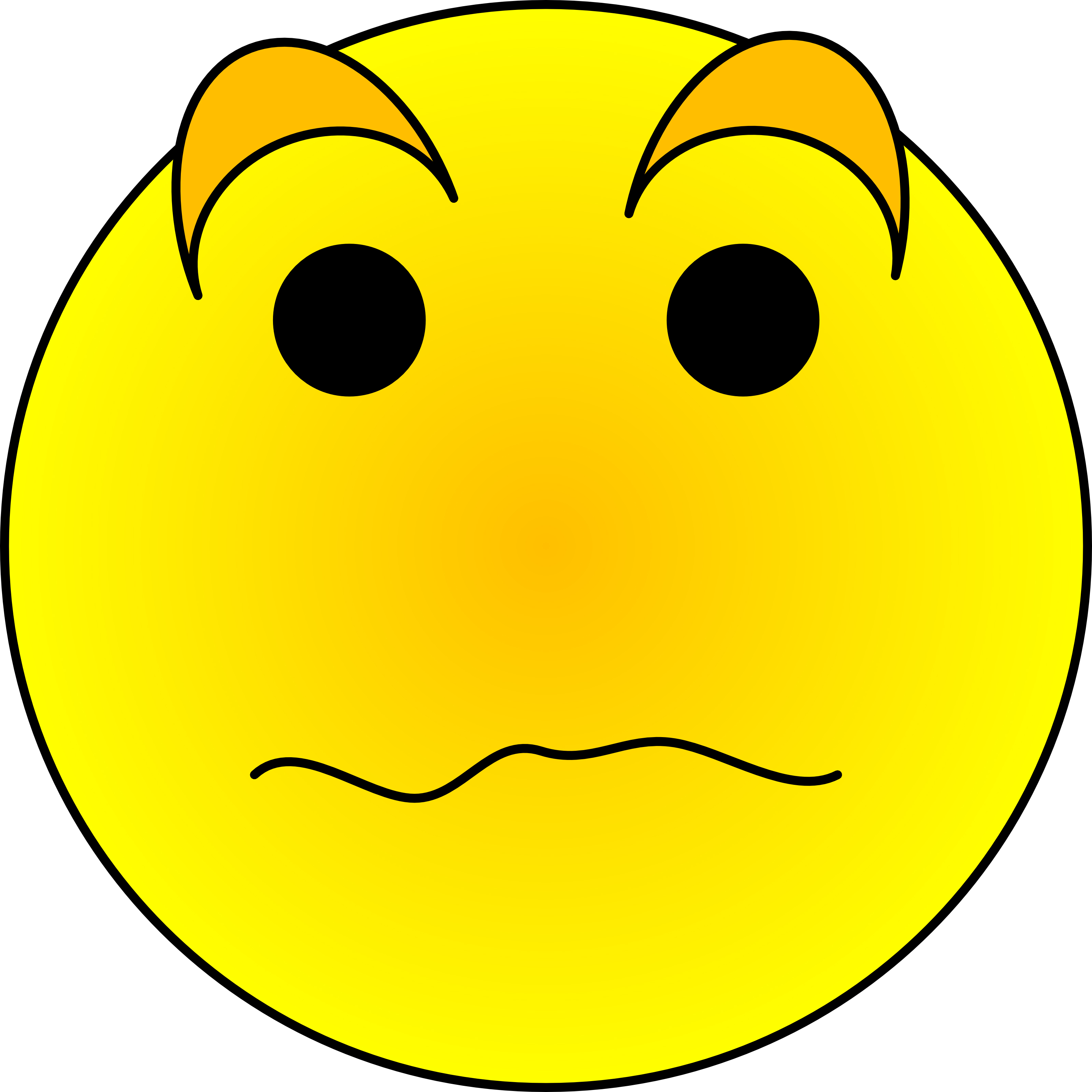 Worried Smiley Face