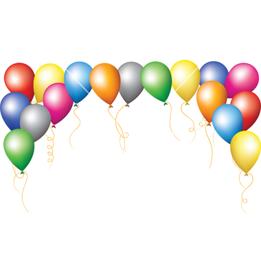 Balloon Border Clipart
