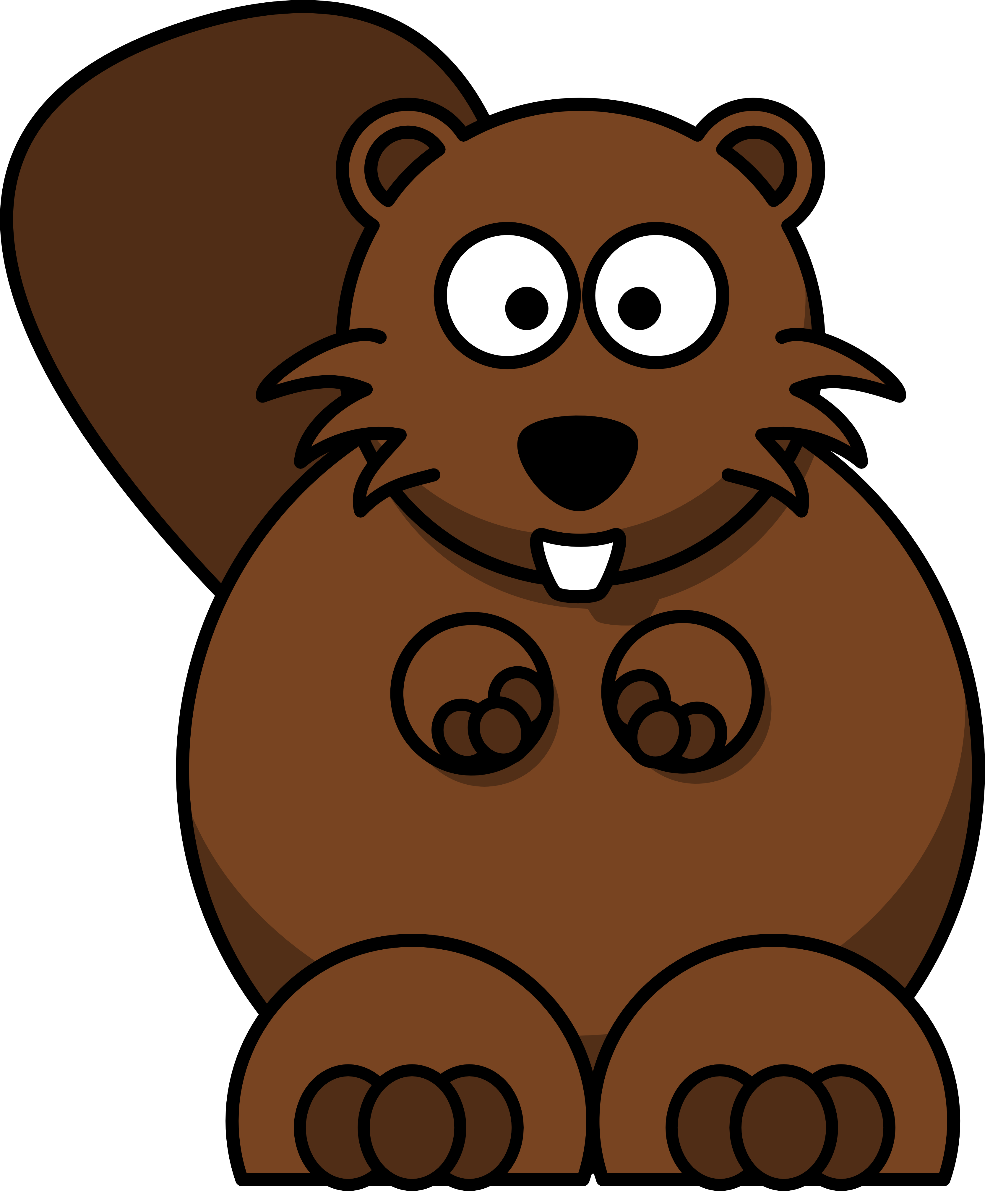 Clip Art: Lemmling Cartoon Beaver Christmas Xmas ...