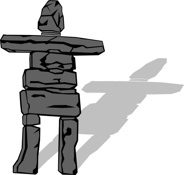 Inuit Inukshuk clip art Free Vector