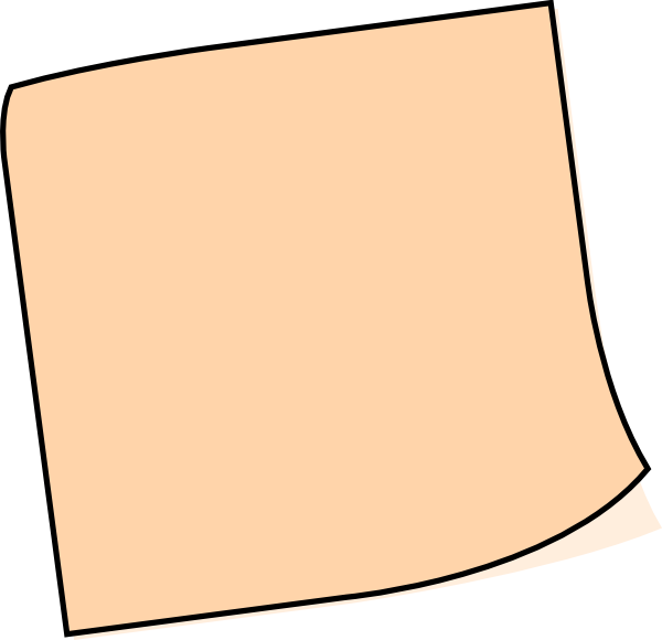 Blank Sticky Note Clip Art Vector Online Royalty Free Pictures ...