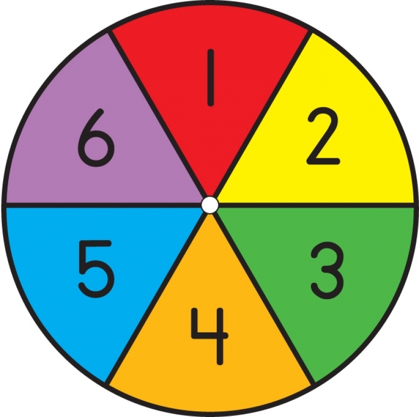 Part 06. Соотношение цвета для дошкольников. Math круглая картинка. Probability Spinner Art. Circle Six.