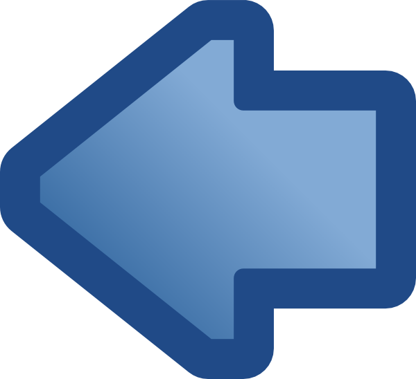 Icon Arrow Left Blue clip art Free Vector
