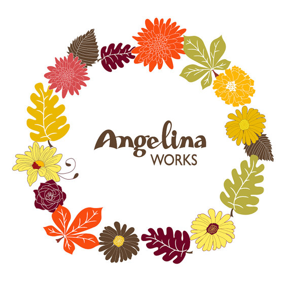 Fall Wreath Clipart