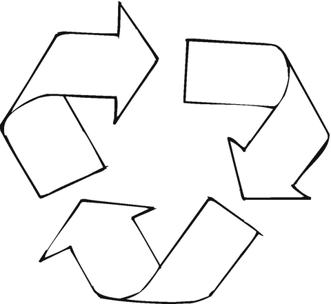 Recycle Symbol coloring page - Free Printable Coloring Pages - ClipArt