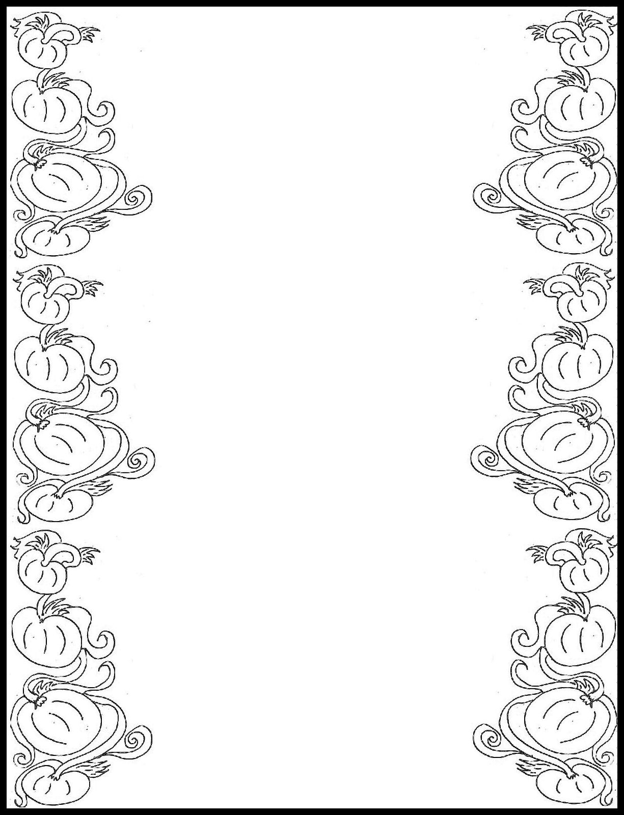 Christian Images In My Treasure Box: Pumpkin Borders For Kids