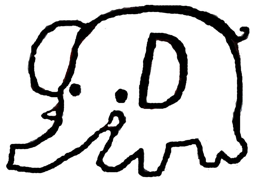 Line Drawing Elephant - ClipArt Best