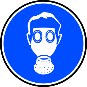 Mandatory Respiration Protection clip art - vector clip art online ...