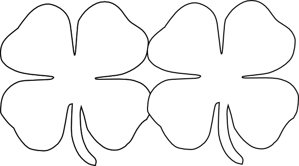 Four Leaf Clover clip art - vector clip art online, royalty free ...