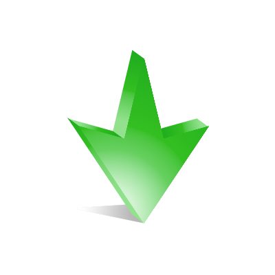 arrow_down_14, green, arrow, down, download, icon, 256x256 ...