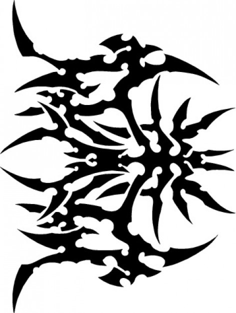 Tribal spider abstract design | Download free Vector
