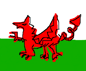 The Welsh flag
