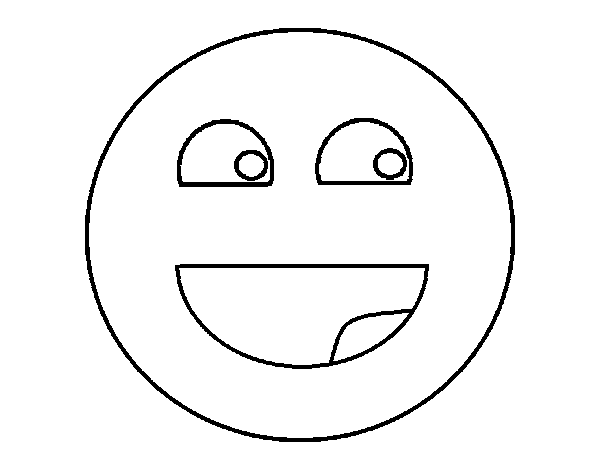 Coloring Page Smiley Color Online Coloringcrew | Hagio Graphic