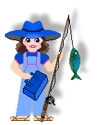 summer clip art of girls and boys in the garden and fishing and ...