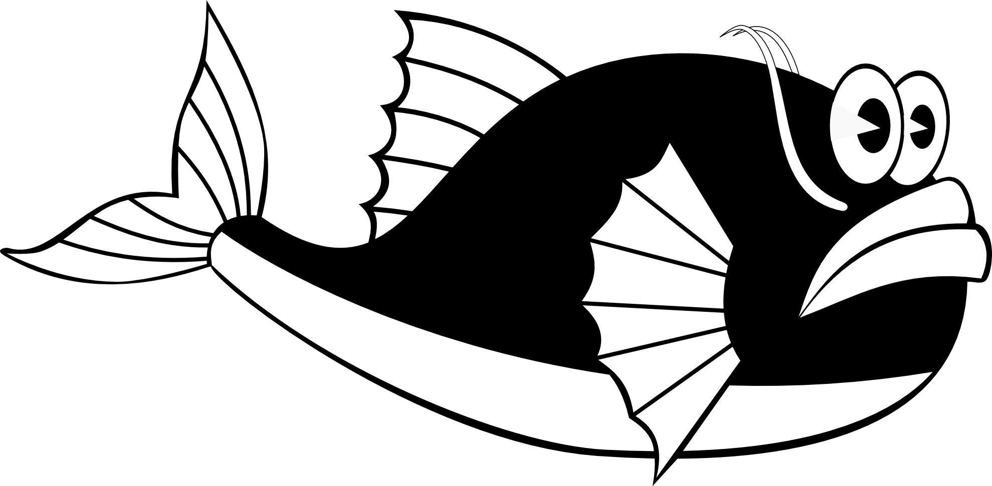 whale fish black white line art copy christmas ...