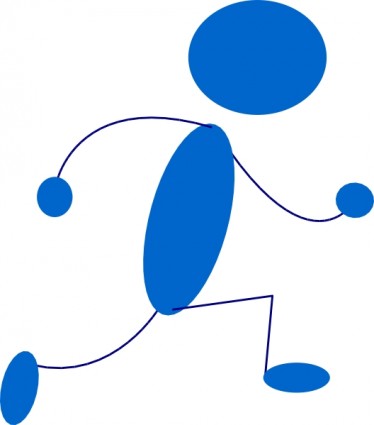 Blue Man clip art Vector clip art - Free vector for free download