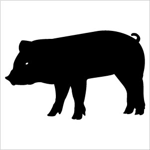 Pig Silhouette