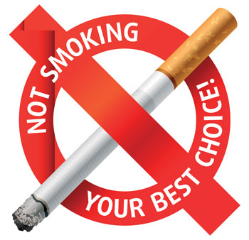 No smoking vector labels