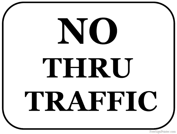 Printable Road Signs - Print Highway and Street Signs