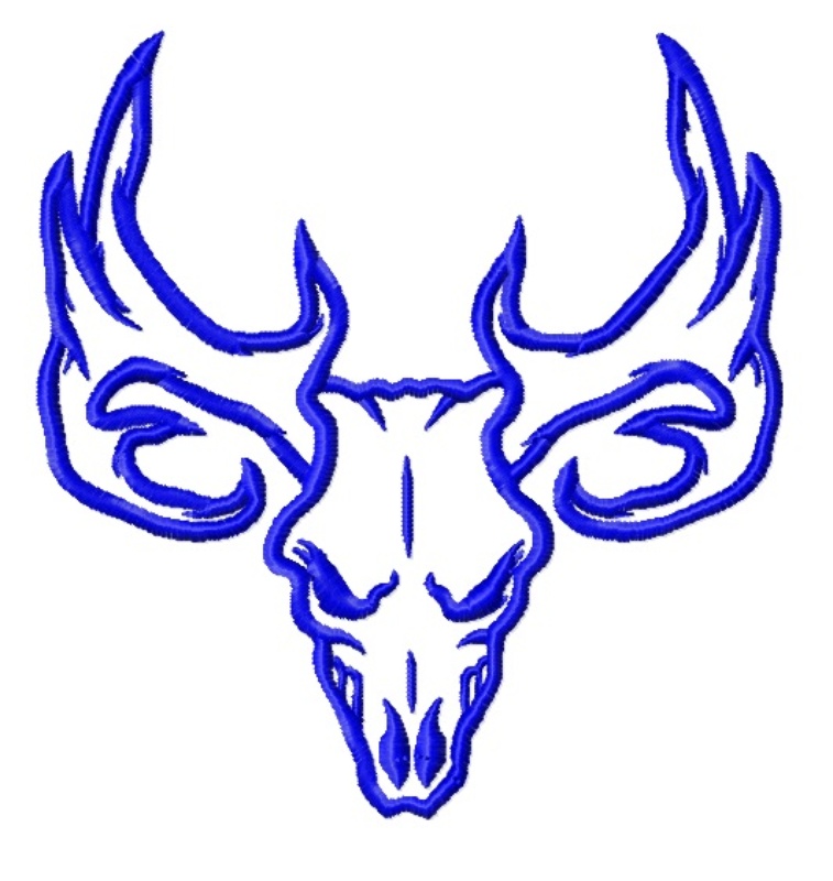 Buy Deer Skull Embroidery Design | Shoply