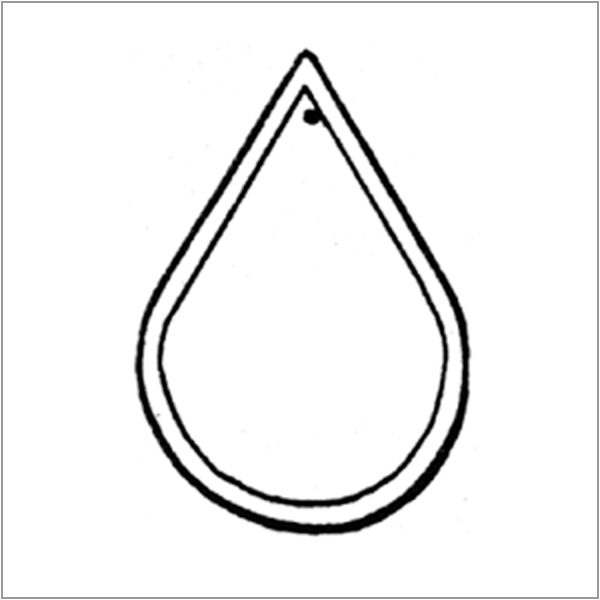 Franklin Art Glass Studios Inc. | Bevel Oranament Clear Teardrop ...