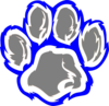 Wheeler Wildcat Paw clip art - vector clip art online, royalty ...