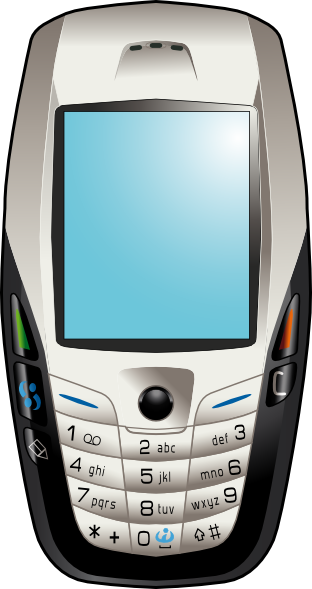 Mobile Phone clip art - vector clip art online, royalty free ...