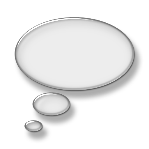 Left Thought Bubble (Bubbles) Icon #016977 » Icons Etc