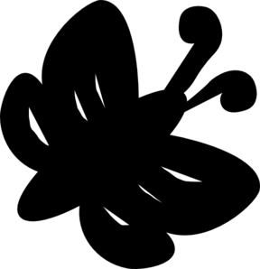 Black Butterfly Clip Art - vector clip art online ...
