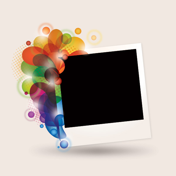 Fancy Polaroid Frame 1 image - vector clip art online, royalty ...