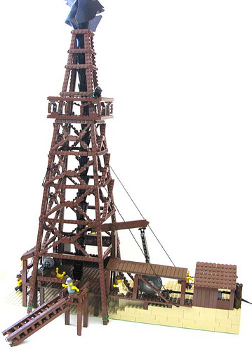 Functioning Lego Oil Derrick I | Flickr - Photo Sharing!