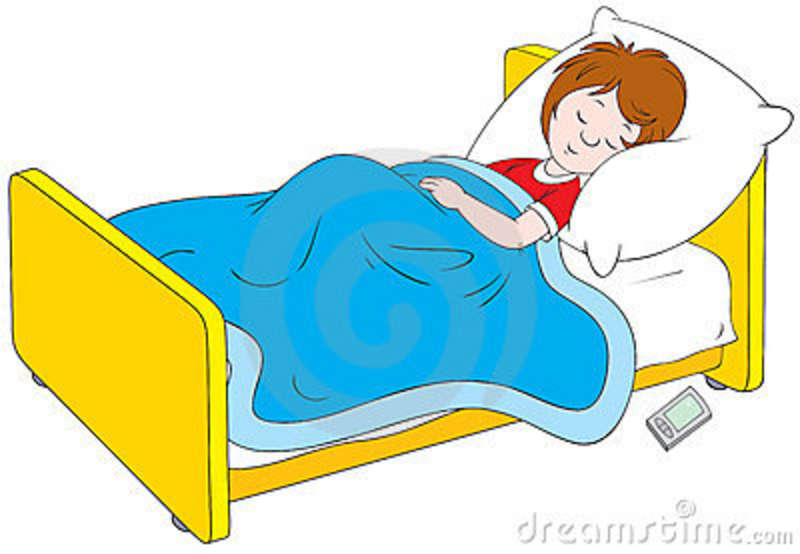 Child sleeping clip art