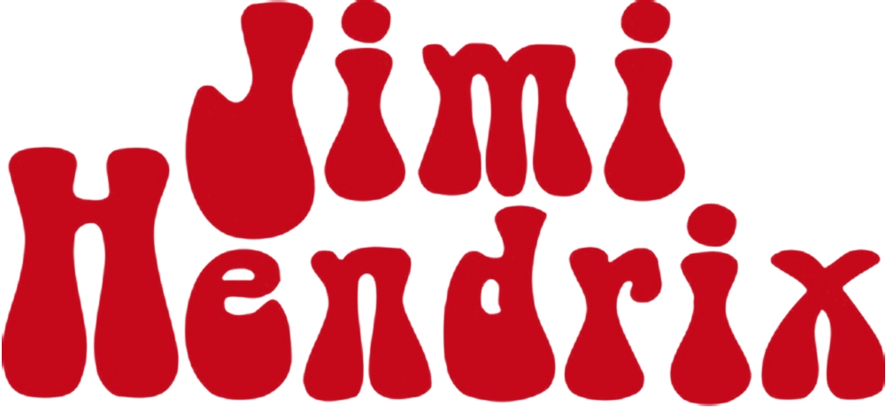 INACTIVE SKU-Jimi Hendrix Bell Bottom Rub-On Sticker - Red
