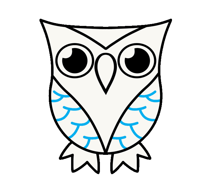 How to Draw an Owl in Cartoon Style | Easy Drawing Guides