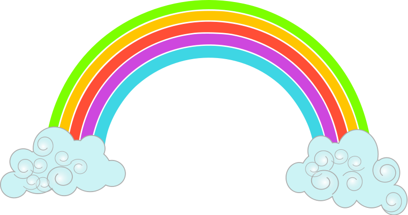 Free Rainbow Clip Art Pictures - Clipartix