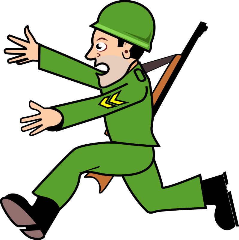 Cartoon soldier clip art